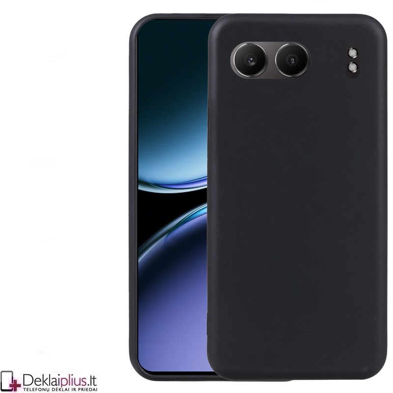 Silikoninis ploniausias dėklas su kameros apsauga - juodas (Oneplus Nord 4) Silikoninis ploniausias dėklas su kameros apsauga - juodas (Oneplus Nord 4)